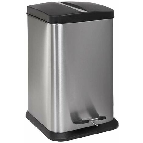 Sanela Poubelles - Poubelle, 12 litres, inox mat SLZN 79X