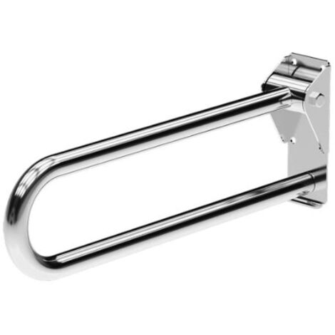 Sanela Stützgriffe - Haltegriff, Länge 60 cm, klappbar, Edelstahl glänzend SLZM 15