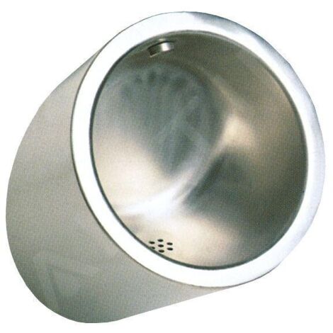 Sanela Urinoirs en inox - Urinoir avec chasse d’eau cachée, anti-vandalisme, alimentation 230 V, AC/24V CC, inox SLPN 09C