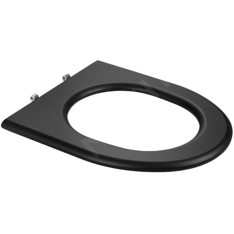 Sanela - wc en inox - Abattant de toilette, noir slzn 31A