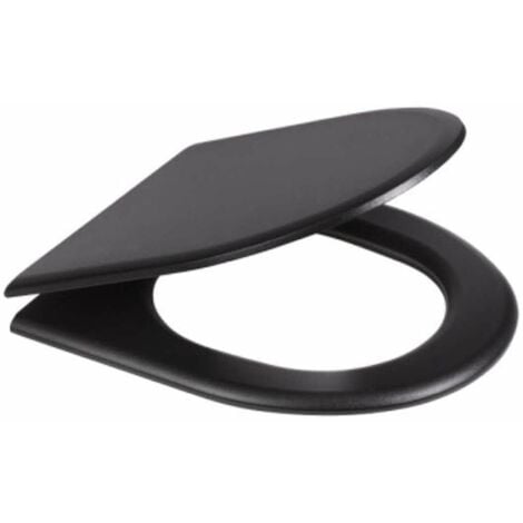 Sanela WC en inox - Abattant de toilette, noir SLZN 31C