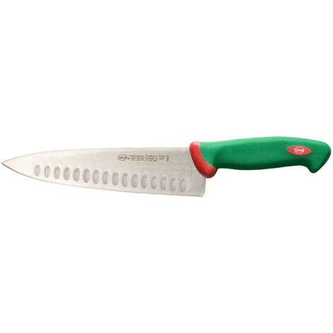 Sanelli Premana Professional Coltello Trinciate Olivato, Acciaio Inossidabile, Verde/Rosso, 21 cm