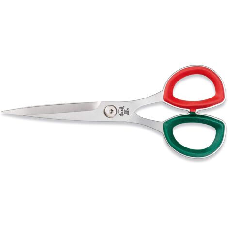 Sanelli Premana Professional Forbice Lavoro professionale 7 Pollici, Acciaio Inossidabile, Verde/Rosso
