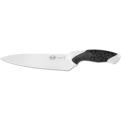 Sanelli Sakura Coltello Trinciante 22 cm., Acciaio Inossidabile, Nero/Bianco