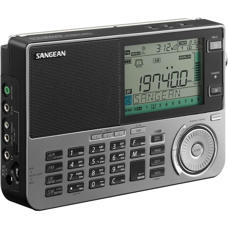 Sangean - ATS-909X2 Récepteur universel fm, ondes longues (ol), am fonction réveil noir Y313052