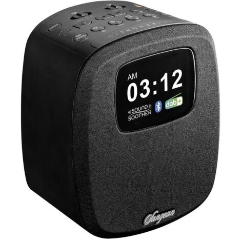 Sangean DCR-83 Radio da tavolo DAB+, FM AUX, Bluetooth, USB Funzione di carica della batteria , Funzione allarme Nero