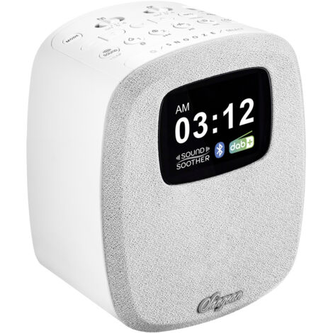 Sangean DCR-83 Tischradio DAB+, UKW AUX, Bluetooth®, USB  Akku-Ladefunktion, Weckfunktion Weiß