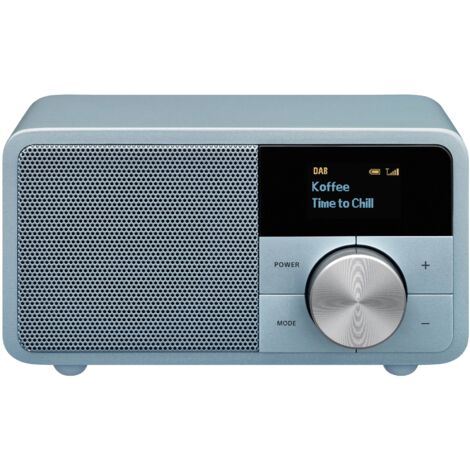 Sangean Genuine Mini DDR-7 Radio de table DAB+, FM AUX, Bluetooth turquoise R165721