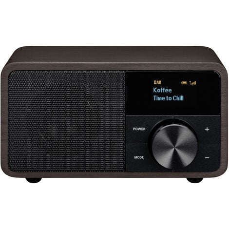 Sangean Genuine Mini DDR-7 Tischradio DAB+, UKW AUX, Bluetooth® Dunkelbraun