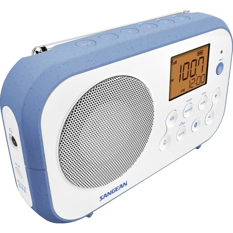 Sangean - PR-D12BT Radio de table am, fm blanc, bleu V963013