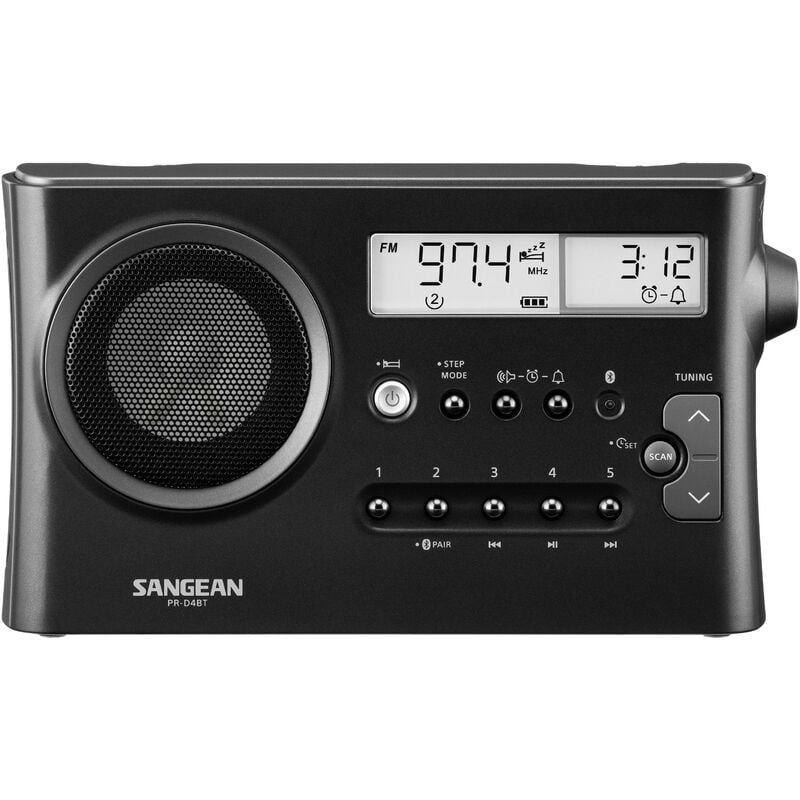 PR-D4 bt Radio de table fm, am, am, fm Bluetooth gris métallique (mat) X927102 - Sangean