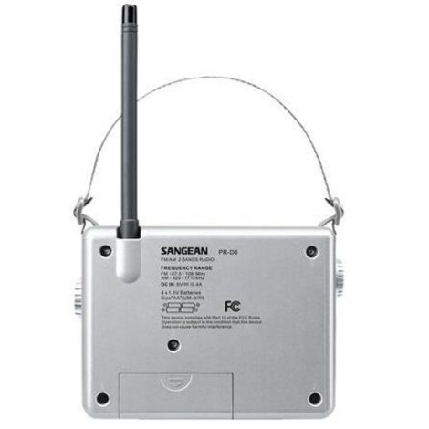 Sangean PR-D6 Kofferradio UKW, MW    Weiß
