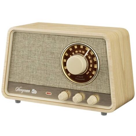 Sangean Premium Wooden Cabinet WR-101 Tischradio AM, FM Bluetooth®, AUX, UKW Holz (hell) (A500532)