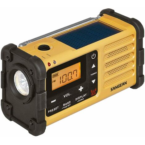 Sangean survivor m8 / radio analogique tout-terrain avec torche et powerbank
