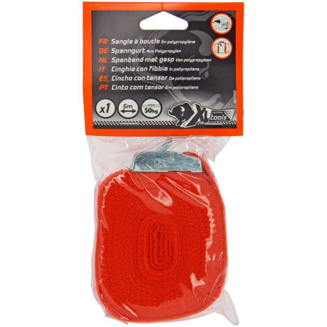 Sangle 25mm à boucle L:5m pour remorque
