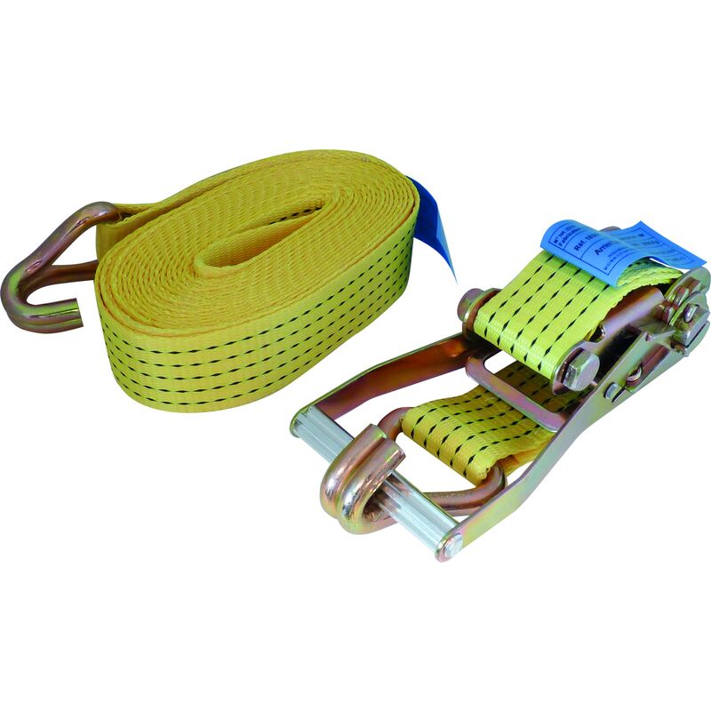 Sangle D'Arrimage 50mm 12m 5t Cliquet+doigts Soudés S18389