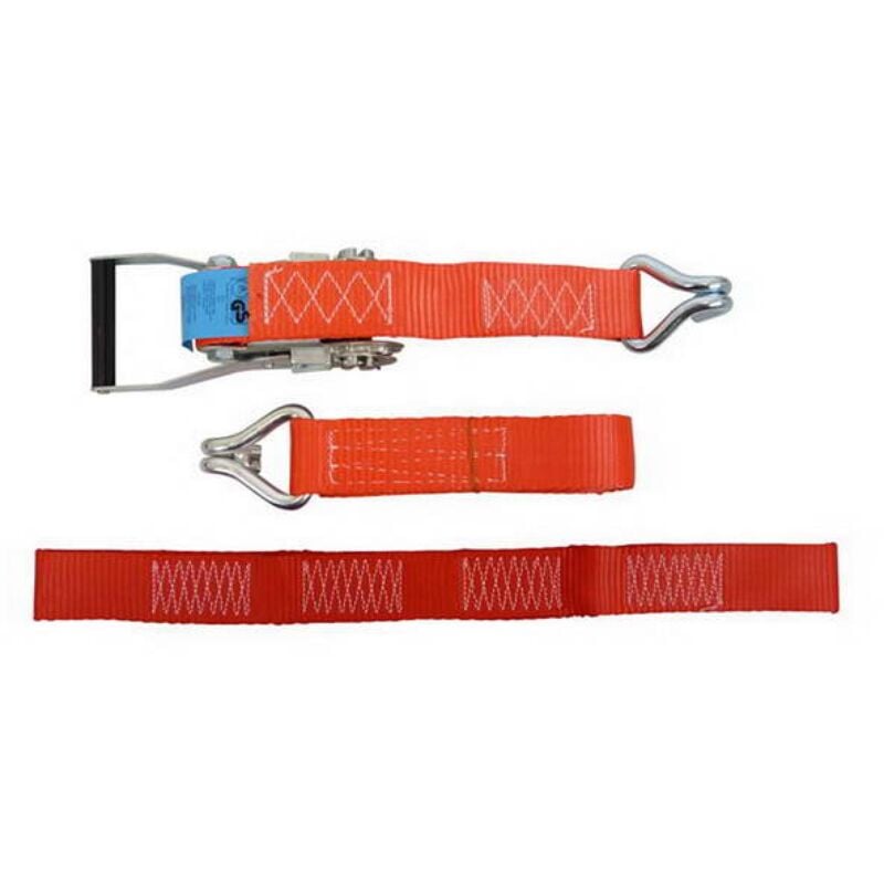 Sangle a cliquet 60CM rougeorange