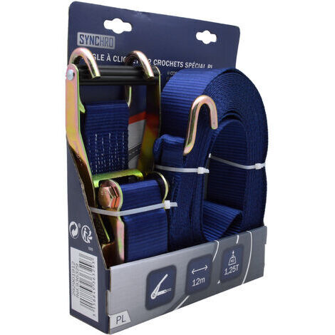 Sangle a cliquet avec crochets 12m - Special PL