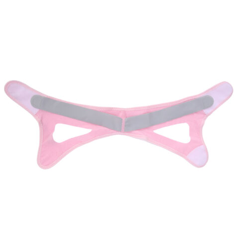 Sangle Amincissante Visage Anti-Ronflement - Bandeau V Facial Réducteur de Double Menton (Rose)