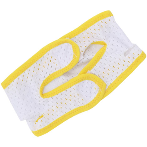 Sangle Anti-Ronflement Adulte avec Bords Doux - Mentonnière Respirante et Confortable (Jaune)