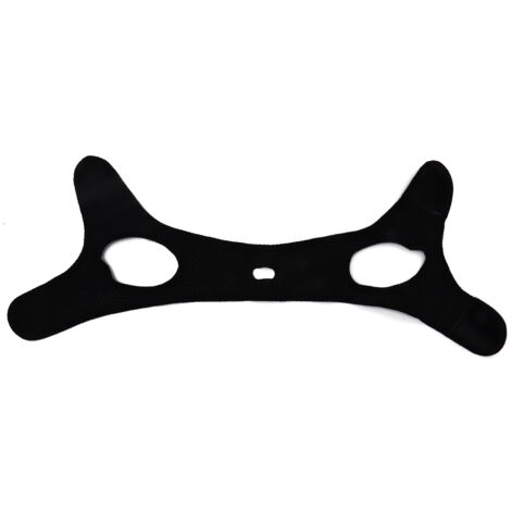 Sangle Anti-Ronflement Respirante pour Enfants et Adultes - Aide à Réduire les Ronflements (Noir, Forme Triangulaire)