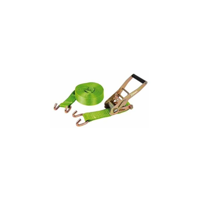 Sangle arrimage à cliquet crochets 50mmx9m 2000/4000kgs