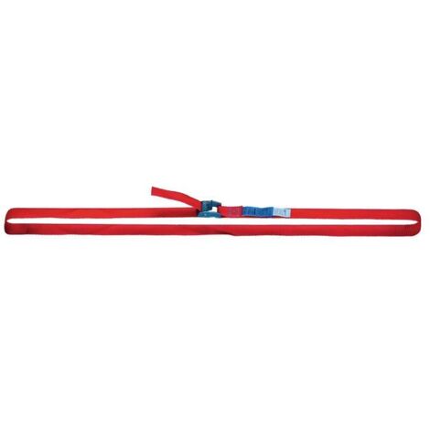 Sangle d'amarrage DIN EN 12195-2 longueur 3 m largeur 25 mm avec fermeture à serrage LC U 250 daN 2 pièces/set