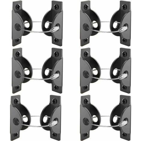 Sangle D'ancrage de Meuble Kit, 6 Ensembles Sangle Anti-Basculement de Meuble en Métal, Sangles Anti-Basculement pour Meubles, Sangles de Sécurité Meubles Métal-LIAIKI