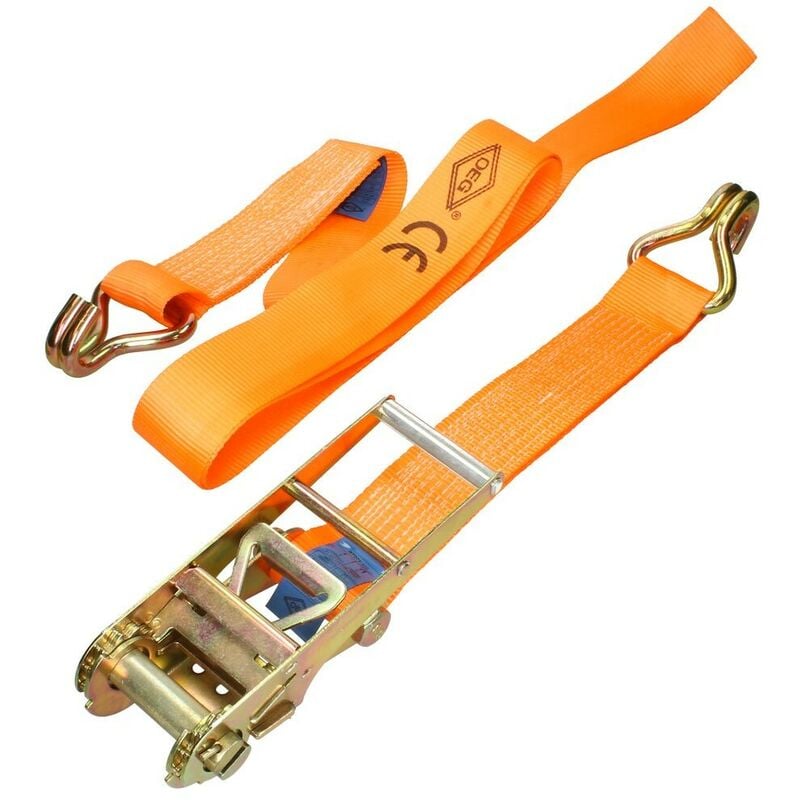 Sangle d'arrimage 2 éléments avec crochet double 4000 daN 4 m 75 mm