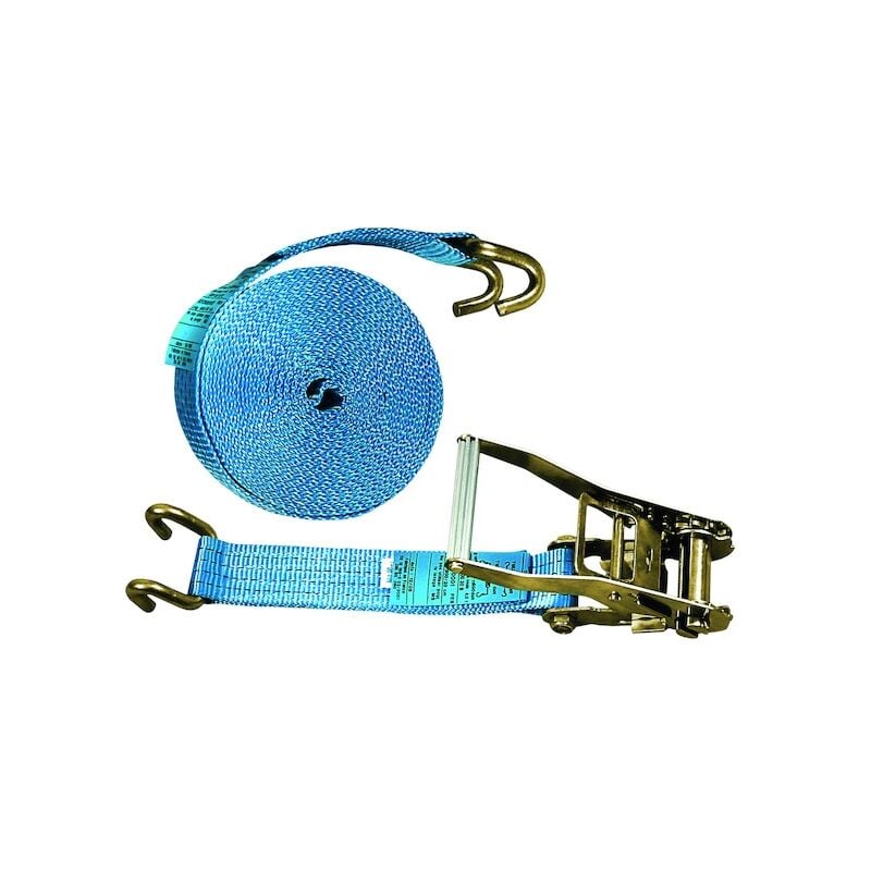 Sangle d'arrimage 2 parties bleu 9 mètres 2000 daN doigts écartés Pms Industrie
