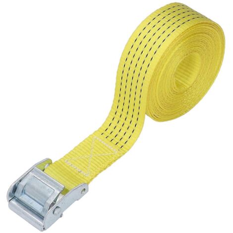 Sangle d'arrimage 49mm x 6m, courroie de chargement lourde pour moto, camion, remorque et bagages.