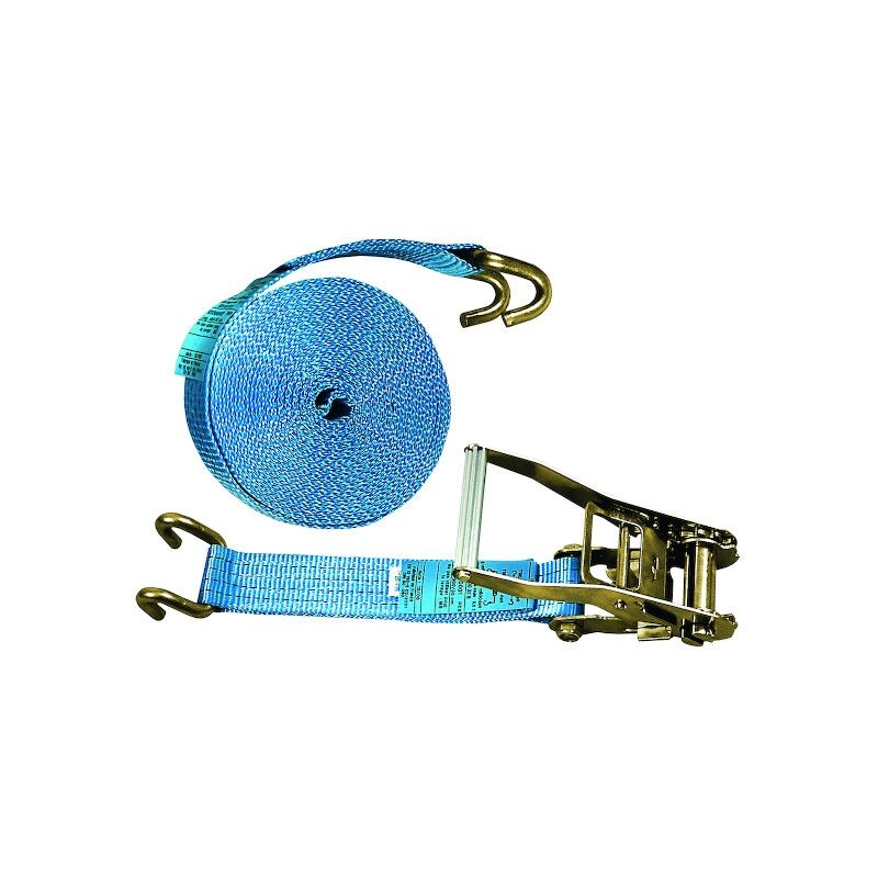 Sangle d'arrimage 2 parties bleu 9 mètres 2000 daN doigts écartés Pms Industrie