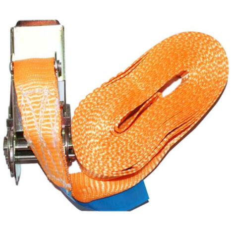 Sangle D'arrimage à Cliquet 1 Partie Largeur 25 Mm Longueur 5 Mètres - Idmat