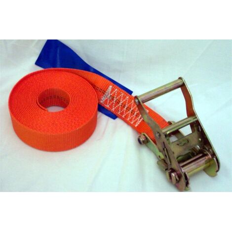 Sangle d'arrimage à cliquet 5T orange 9m x 50mm - MURTRA - PQ5000-9