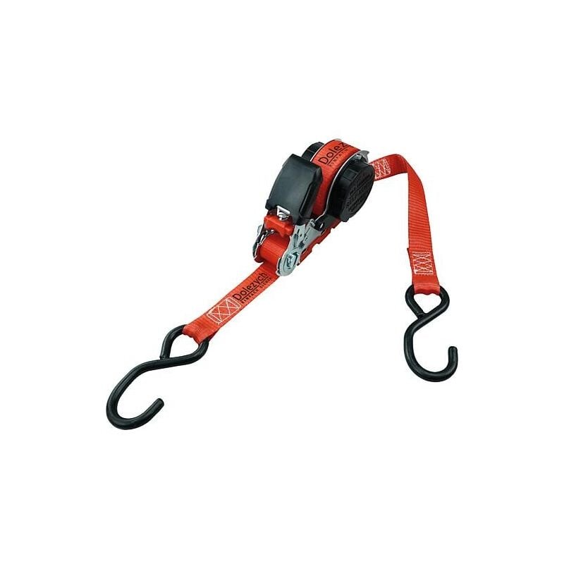 Sangle d'arrimage à cliquet avec enrouleur automatique, 2 parties, sangle 25mm, longueur 5m, 350 daN