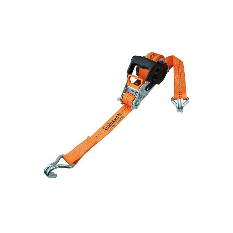 Sangle d'arrimage à cliquet avec enrouleur automatique, 2 parties, sangle 35mm, longueur 5m, 1000 daN