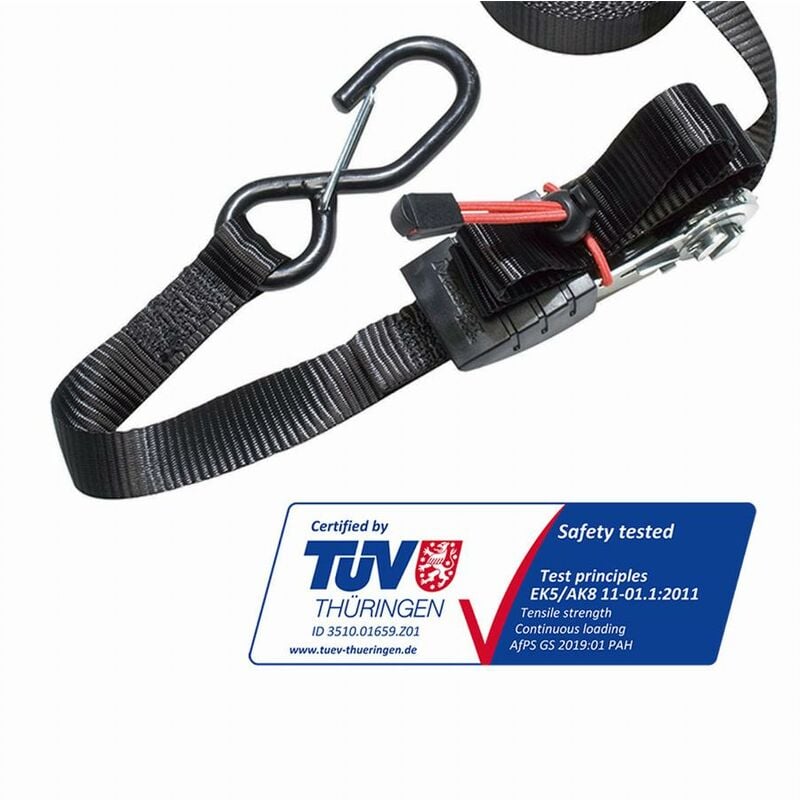 Sangles à cliquet masterlock 4,25 m x 25 mm avec crochets en s - Lot de 2 - 3066EURDAT