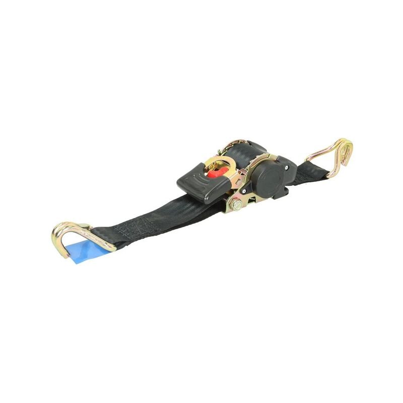 Sangle d'arrimage avec enrouleur automatique 750 daN 3 m et 50 mm de large