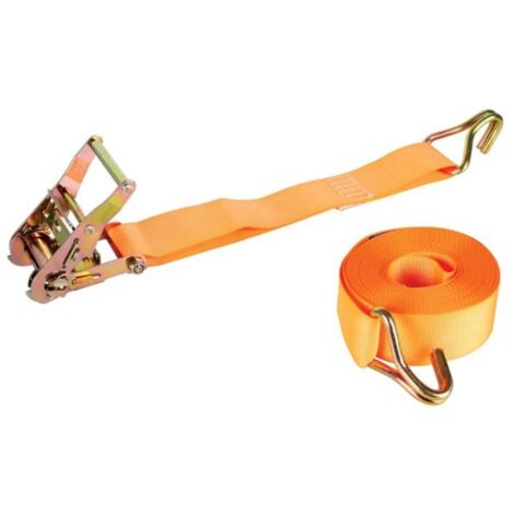 SANGLE D'ARRIMAGE AVEC TENDEUR A CLIQUET CROCHETS - MAX. 1000 kg - 9 m x 50 mm ARAT5 RI8815