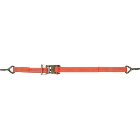Sangle d'arrimage 'Š¢ cliquet 6 m 2t, 35 mm, crochets pointus