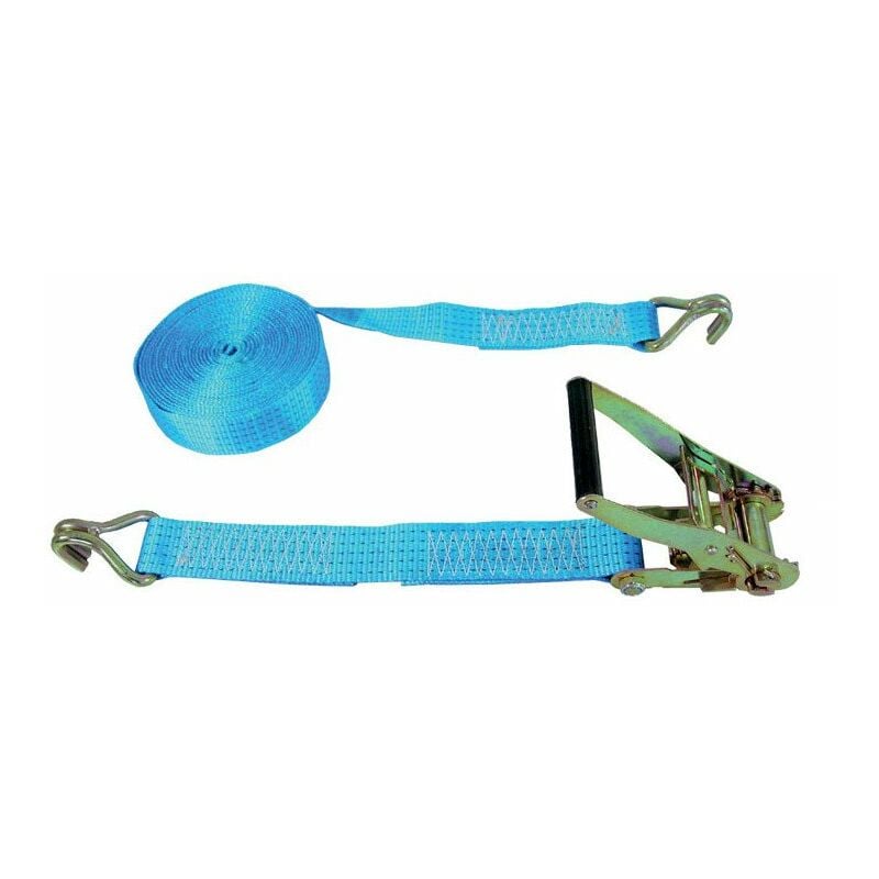 Sangle arrimage 12m x 50mm - tmu 2t/4t - 2 parties -crochets doigts rapproches