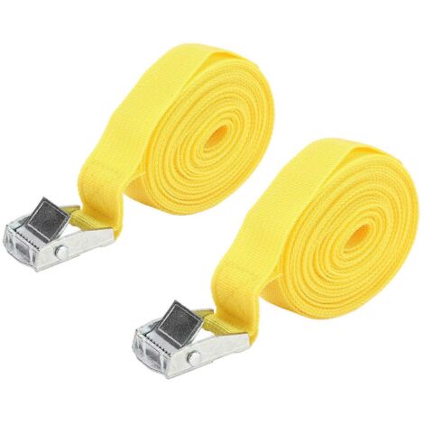 Sangle d'arrimage de 25 mm avec boucle en alliage de zinc pour le transport de divers bagages et marchandises, 4 m / 13,1 pi