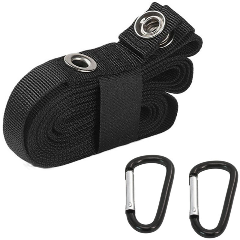 Sangle de Camping Extensible Anti-Dérapant pour Tente, Caravane et Camping-Car - Accroche-Sac et Porte-Équipement Extérieur