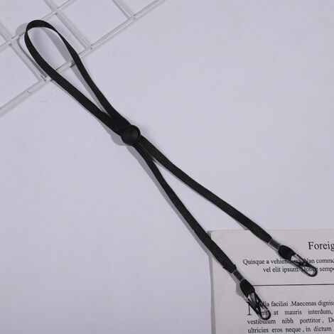 [Sangle de Chapeau Windproof] G36 Sangle de Chapeau Polyester+Plastic [Chin Cord] L10g [Anti-Lost] Flexible et amovible, 1 unité