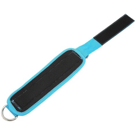 Sangle de cheville 2024Fitness pour exercices de jambes, anneau en D ajustable, protection des pieds et des jambes pour le sport et le renforcement musculaire (bleu).