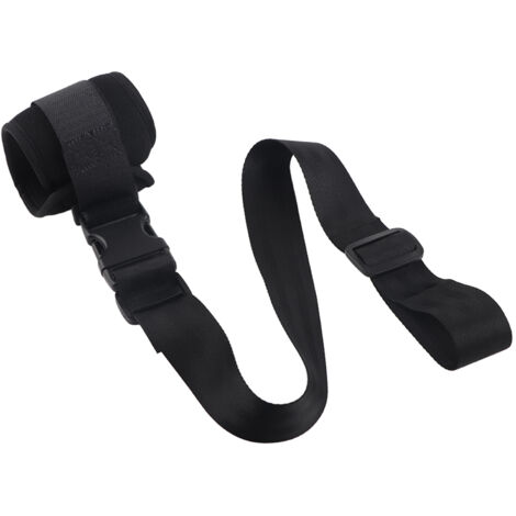 Sangle de Contention pour Membres - Fixation Poignet et Cheville pour Personnes Âgées - Ceinture de Restriction Noire
