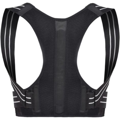 Sangle de correction de posture réglable pour la colonne vertébrale, la sangle de correction de bosse d'épaule améliore votre posture, noir, XL