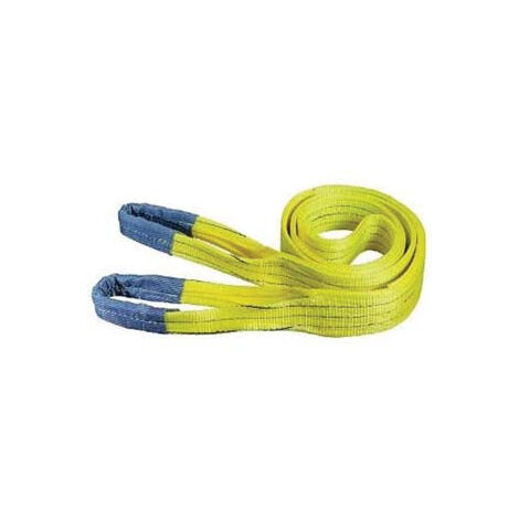 Sangle de levage avec bande double couche 100mm - 4m x 100h mm. - capacité 3000 kg, couleur jaune