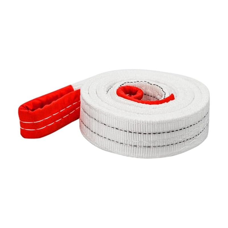 Sangle de Levage Élingue de Levage Durable avec Boucle Plate Sangle en Polyester Élingue de Levage de Cargaison Sangles de Levage pour palan Sangles