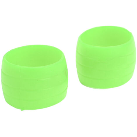 Sangle de maintien en silicone antidérapante pour vélo de route, paire verte - Fixation sécurisée du guidon
